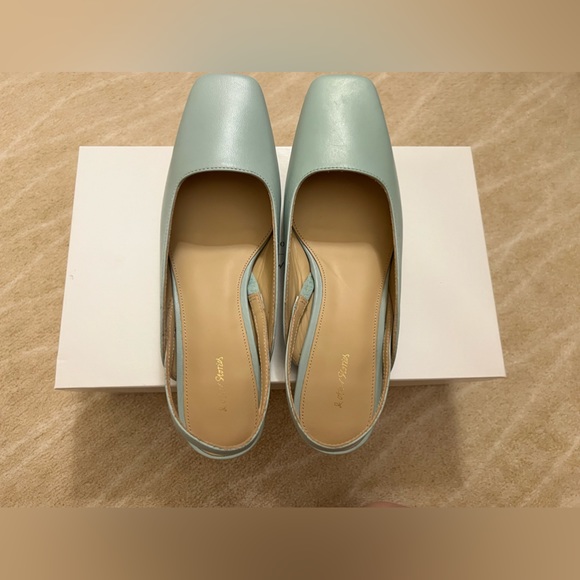 NWT & Other Stories Square Toe Kitten Heel Mules Sz 6.5/ EU 36 - Picture 6 of 12